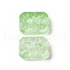 Transparent Spray Painted Glass Beads GLAA-I050-08B-2