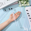 Acrylic Incense Storage Tube with Black Cap for Incense Sticks AJEW-WH0561-31-3