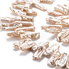 Natural Keshi Pearl Beads Strands PEAR-S020-H08-4