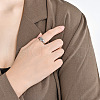 Heart 304 Stainless Steel Finger Rings for Women FS-WGDCCF4-15-2