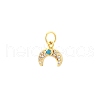 Brass Micro Pave Cubic Zirconia Pendants PW-WGCFB07-05-1