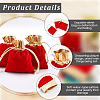Beebeecraft Rectangle Velvet Jewelry Pouches Bags TP-BBC0001-09A-01-6