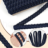 15 Yards Imitation Leather Braided Lace Ribbon WL-WH0003-02E-4