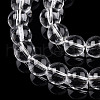 Baking Painted Transparent Glass Round Bead Strands DGLA-Q022-8mm-01-2
