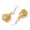 Angel Star Handmade Glass Seed Beads & Glass Dangle Earrings for Women EJEW-MZ00393-01-4