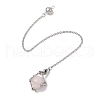 3Pcs 3 Styles 304 Stainless Steel Chain Macrame Pouch Empty Stone Holder Dowsing Pendulums HJEW-JM02329-02-5