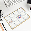 CALFOVERA 1Pc 12 Grids Imitation Leather Jewelry Trays CON-CL0001-02B-4