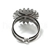 Sun 304 Stainless Steel Open Cuff Rings STAS-Z060-08P-02-3