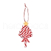 Christmas Tree Lollipop Handmade Polymer Clay Pendant Decorations HJEW-P017-02C-1