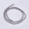 Electroplate Glass Beads Strands GLAA-F076-FR06-2