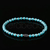 Natural Turquoise Beads Stretch Bracelets for Women Men VR5787-2