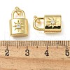 Rack Plating Brass Micro Pave Cubic Zirconia Pendants KK-K392-27G-3