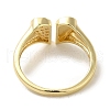 Brass Micro Pave Cubic Zirconia Rings for Women RJEW-E295-38G-3