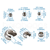 304 Stainless Steel Crimp Beads STAS-TA0004-11P-8