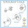 Unicraftale 304 Stainless Steel Stud Earring Findings STAS-UN0015-57A-4