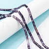 Natural Lepidolite/Purple Mica Stone Beads Strands G-F247-45-3