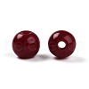 Opaque Solid Color Glass Beads GLAA-N007-6mm-A04-2