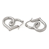 Non-Tarnish 304 Stainless Steel Wire Wrap Hoop Earrings for Women EJEW-M224-04P-3