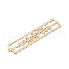 Rack Plating Brass Filigree Pendants KKC-K001-17KCG-3