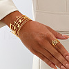 Musical Note Alloy Hollow Cuff Bangles & Rings Sets FS-WG9B413-01-2
