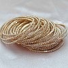 Brass Rhinestone Tennis Bracelets WG6EB7A-03-1