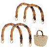   4Pcs 2 Styles Arch Plastic Imitation Bamboo Shank Bag Handles DIY-PH0022-31-1