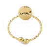 Ion Plating(IP) 304 Stainless Steel Enamel Oval Cuff Finger Rings RJEW-L107-071G-02-3
