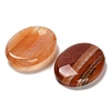 Mother's Day Gifts Oval Natural Red Banded Agate Worry Stone G-H073-06C-2