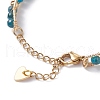 Round Natural Apatite Beaded Bracelet BJEW-TA00038-05-5