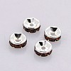 Brass Grade A Rhinestone Spacer Beads RB-A014-Z8mm-15S-1