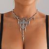 Gothic Style lloy Spike and Cross Bib Necklaces for Women FS-WGA9465-01-1
