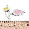 304 Stainless Steel Enamel Split Pendants STAS-H235-04B-P-2