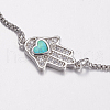 Adjustable Brass Bolo Bracelets BJEW-G593-03P-C-2