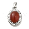 Natural Carnelian(Dyed & Heated) Pendants KK-K388-06P-1
