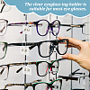 AHADERMAKER 100Pcs Transparent PVC Glasses Price Tags Sleeve CDIS-GA0001-03-5