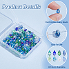   160Pcs 8 Colors Electroplate Glass Beads Strands GLAA-PH0003-31A-4