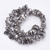 Electroplated Natural Quartz Crystal Bead Strands X-G-F336-06G-2