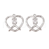 Brass with Glass Rhinestone Pendants KK-N254-64P-1