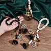 3Pcs Wood Beads Pendant Decoration HJEW-OC00042-3