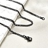 304 Stainless Steel Curb Chain Necklaces NJEW-L162-01A-B-4