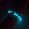 2 Strands Synthetic Luminous Stone Round Beads Strands G-SZ0001-84A-7