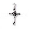 304 Stainless Steel Pendants STAS-G285-08AS-1