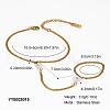 Stainless Steel Curb Chain Finger Ring Bracelets for Women XO2335-3-2