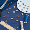 Gorgecraft 24Pcs Plastic Shank Buttons BUTT-GF0003-78A-4