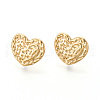Brass Stud Earring Findings KK-N263-14G-1