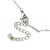 304 Stainless Steel Twisted Bar Link Chains Bracelet Making AJEW-JB01353-4