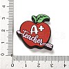 Study Theme with Word A+ Teacher Silicone Focal Beads SIL-D007-01C-3