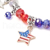 Glass Bead Stretch Bracelets BJEW-TA00598-3