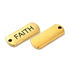 Tibetan Style Alloy Rectangle with Word Faith Pendants TIBEP-Q043-058AG-RS-2