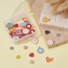 40Pcs 4 Style Alloy Enamel Charms ENAM-YW0003-07-5